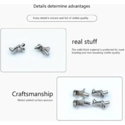 50PCS Taquet Etagere Support Étagères De Métal Nickelé Goupilles De Support Pour Armoire Bureau Accessoires -Mottetch Boutique 65109480 4