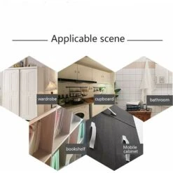 50PCS Taquet Etagere Support Étagères De Métal Nickelé Goupilles De Support Pour Armoire Bureau Accessoires -Mottetch Boutique 65109480 5