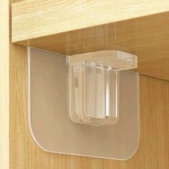 [16 Pièces] Support De Sol D'armoire Autocollant, Renforcé Adhésif Pour Support D'étagère, Support D'étagère Sans Perçage, Support De Sol, Support D'étagère, Support D'étagère En Verre Transparent
