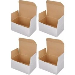 4x Boite Pliante Carton 90x60x50mm Emballage étui Postal