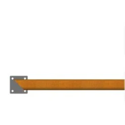 Main Courante En Acajou - Angle GAUCHE 45 ° (une Extrémité) - 197x6x3,6cm - Naturel -Mottetch Boutique 67902424 4