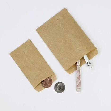 Pochette Sac Sachet En Kraft Papier Vintage Pour Semences 100pcs Mini Cadeaux Enveloppes Pour Bonbons Graines Bijoux En Mariage Anniversaire Fete, 2 Tailles (13 X 9cm Et 10 X 6cm) 4 Pochette Sac Sachet En Kraft Papier Vintage Pour Semences 100pcs Mini Cadeaux Enveloppes Pour Bonbons Graines Bijoux En Mariage Anniversaire Fete, 2 Tailles (13 X 9cm Et 10 X 6cm) – Image 4