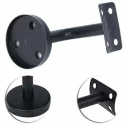 GP Support De Main Courante, 4 Pièces Support De Main Courante En Acier Inoxydable Pour Support De Couloir De Main Courante De Mur Intérieur De Grenier Main Courante D'Escalier (60 X 60mm) -Mottetch Boutique 70541463 3