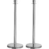 Poteaux De Guidage Chromés Lot De 2