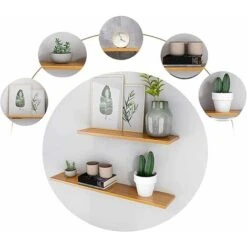 2 Pièces Supports Equerre Etagere,Console Pour étagère ,Supports Etagere Dissimulé Invisible,Support Etageres Murales Triangle, Pour Chambre À Coucher Salon (Blanc) -Mottetch Boutique 71768934 3