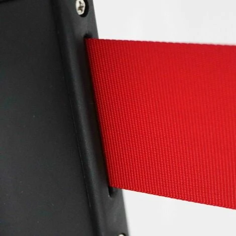 Poteaux De Balisage à Sangle Rétractable Rouge 4 Poteaux De Balisage à Sangle Rétractable Rouge – Image 4