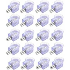 20x Taquet à Ventouse En Plastique Et Tenon Ø5mm Etagère Meuble Support Plateau Verre Vitre Goujon Tablette Cale