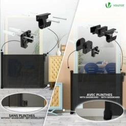 Barriere De Securite Retractable 180cm Noir -Mottetch Boutique 72050642 4