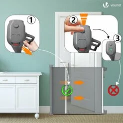 Barriere De Securite Retractable 180cm Gris -Mottetch Boutique 72050643 3