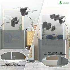 Barriere De Securite Retractable 180cm Gris -Mottetch Boutique 72050643 4