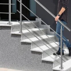 Froadp 80cm Mains Courantes à Angle Réglable, Rampe D'escalier En Acier Inoxydable, Rambarde Avec Anneau à Billes Et 2 Poteaux, Garde-corps à Tige Pour Escalier Balcon Terrasse Parapet(3 Crossbar) 9 Froadp 80cm Mains Courantes à Angle Réglable, Rampe D'escalier En Acier Inoxydable, Rambarde Avec Anneau à Billes Et 2 Poteaux, Garde-corps à Tige Pour Escalier Balcon Terrasse Parapet(3 Crossbar) -Mottetch Boutique 72872643 5
