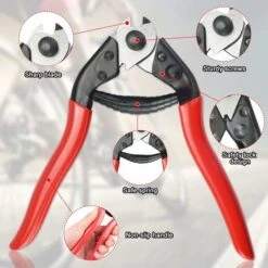 Coupe-Câble Vélo 190mm En Acier Au Chrome Vanadium Pince Coupe-câble De Vélo Outils De Coupe De Câble De Vélo Pour Coupe-Câble De Vélo 1mm - 7mm,——Ephé -Mottetch Boutique 75513290 5