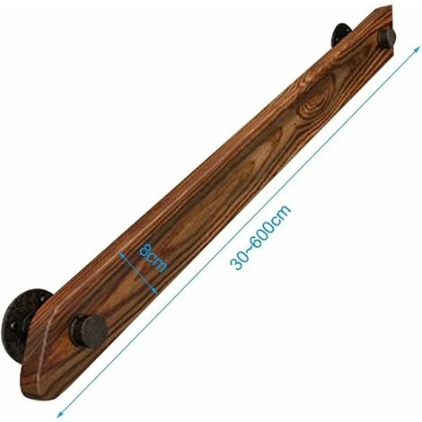 Main Courante Main Courante D'escalier 30cm, Mains Courantes Intérieures En Bois Antidérapantes De Sécurité, Rampes De Terrasse De Lofts De Couloir De Jardin Fixés Au Mur, Tige,Seuçais 2 Main Courante Main Courante D'escalier 30cm, Mains Courantes Intérieures En Bois Antidérapantes De Sécurité, Rampes De Terrasse De Lofts De Couloir De Jardin Fixés Au Mur, Tige,Seuçais – Image 2