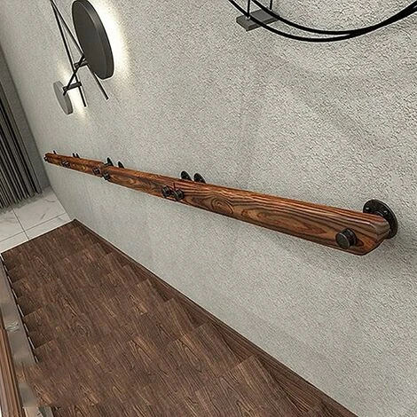 Main Courante Main Courante D'escalier 30cm, Mains Courantes Intérieures En Bois Antidérapantes De Sécurité, Rampes De Terrasse De Lofts De Couloir De Jardin Fixés Au Mur, Tige,Seuçais 4 Main Courante Main Courante D'escalier 30cm, Mains Courantes Intérieures En Bois Antidérapantes De Sécurité, Rampes De Terrasse De Lofts De Couloir De Jardin Fixés Au Mur, Tige,Seuçais – Image 4