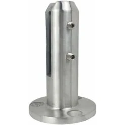 Edelstahl-Glasgeländerpfosten Runder Schwimmbad-Geländerpfosten Dicke Basis Ohne Handlauf Glaspfosten Vom Boden Bis Zur Decke (160 Mm), 13Thirteen