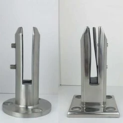 Edelstahl-Glasgeländerpfosten Runder Schwimmbad-Geländerpfosten Dicke Basis Ohne Handlauf Glaspfosten Vom Boden Bis Zur Decke (160 Mm), 13Thirteen -Mottetch Boutique 75591484 3