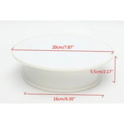 Présentoir Rotatif à 360° Motorisé électriquement Avec Doublure Ronde En Velours Blanc -Mottetch Boutique 76522418 3