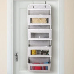 Sac De Rangement Suspendu En Tissu Non Tissé, Sac De Rangement Suspendu Pour Porte Murale Dans Le Salon Chambre à Coucher Cuisine Pour Jouets Cosmétiques Ustensiles De Cuisine,printing32x11x98cm -Mottetch Boutique 78767473 4