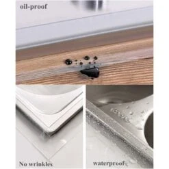 3m × 5cm PVC Cuisine Coin Ligne étanche Bande, Acrylique Mur Calfeutrer Strip, Adhésif D'étanchéité Ruban (Paquet De 2, Transparent) -Mottetch Boutique 79395820 5