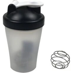Agitateur De Protéines D'araignée De 400 ML 3 En 1 Bouteille De Yoga D'eau Sportive, Insérer La Boule De Mélange 1pcs (noir)
