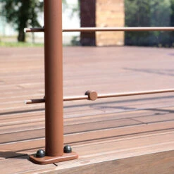 OPALU - Poteau Supplémentaire De Finition - Coloris Terracota - Fixation à Plat -Mottetch Boutique 83689403 3