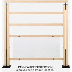 NERO Traverses - Kit Garde-corps 2m Prêt à Poser En Hêtre 8 NERO Traverses - Kit Garde-corps 2m Prêt à Poser En Hêtre -Mottetch Boutique 83689404 4