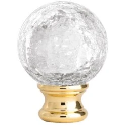 Boule Pour Rampe En Cristal Souflé Hauteur 120 Mm