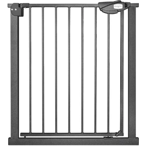 AUFUN 75-85cm Stair Protection Grille Children Grille D'ouverture Bidirectionnelle, Grilles De Protection De Porte Sans Forage, Pour Enfants, Noir 2 AUFUN 75-85cm Stair Protection Grille Children Grille D'ouverture Bidirectionnelle, Grilles De Protection De Porte Sans Forage, Pour Enfants, Noir – Image 2