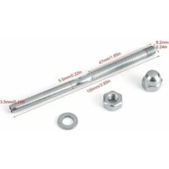 Câble Garde-corps Système Fileté Extrémité Du Goujon Terminal Pour 1/8 Câble Plate-forme Garde-corps Main Swage Tendeur De Câble En Acier Inoxydable(10pcs) 7 Câble Garde-corps Système Fileté Extrémité Du Goujon Terminal Pour 1/8 Câble Plate-forme Garde-corps Main Swage Tendeur De Câble En Acier Inoxydable(10pcs) -Mottetch Boutique 85788050 3