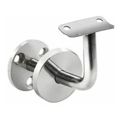 4 Pièces Supports De Main Courante Fixés Au Mur, Supports De Rampe D'escalier En Acier Inoxydable, Support De Main Courante Avec Rosette De Couverture Pour Intérieur Et Extérieur -Mottetch Boutique 86119363 3