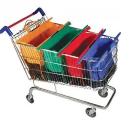 None Sac De Chariot à Provisions Pliable De Chariot à Provisions De 4pcs