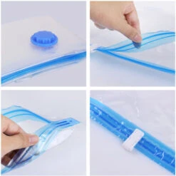 6 Pièces Sacs Sous Vide, Couettes, Ensemble Sous Vide, Sacs à Vêtements 100x70cm -Mottetch Boutique 88366848 5