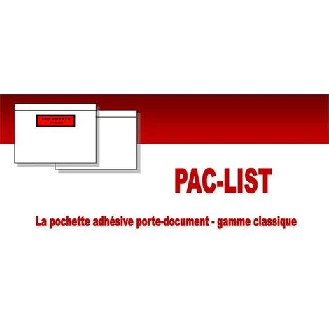 Lot De 100 Pochettes Documents Ci-inclus PAC-LIST DL 3 Lot De 100 Pochettes Documents Ci-inclus PAC-LIST DL – Image 3