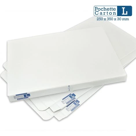 Lot De 5 Boîtes Pochettes Carton L - Hauteur 3cm - Format 254x356 Mm 3 Lot De 5 Boîtes Pochettes Carton L - Hauteur 3cm - Format 254x356 Mm – Image 3