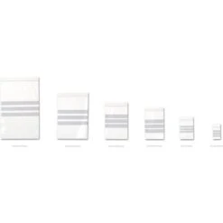 Lot De 100 Sachets Plastiques à Fermeture ZIP 40x60mm + 3 Bandes Blanches -Mottetch Boutique 8863438 5