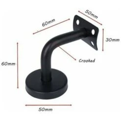 Supports De Main Courante, 4 Pièces Acier Inoxydable Main Courante Support, Pour Support De Couloir De Mains Courantes De Mur Intérieur Loft Main Courante Escalier (60 X 60mm)