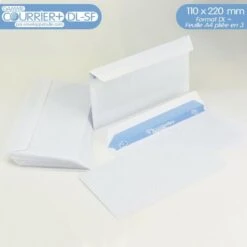 Lot De 100 Enveloppes Blanches DL - Gamme Courrier+ (sans Fenêtre) 8 Lot De 100 Enveloppes Blanches DL - Gamme Courrier+ (sans Fenêtre) -Mottetch Boutique 90825688 4