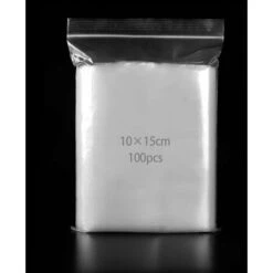 100 Pochon Plastique Transparent Sachet Zip, Petit Sachet Plastique Transparent Refermables Sacs Zipp��s En Plastique, ��paississants Et Durables, Rangement Pour La Cuisine, Emballage De Bijoux 10x15c
