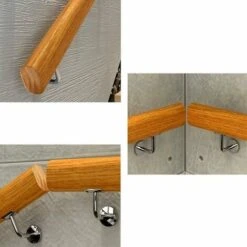 Mains Courantes En Bois Antidérapantes, Tiges De Support De Couloir De Main Courante Antidérapantes Pour Loft Intérieur, 2 Supports En Acier Inoxydable (Taille : 30 Cm , K8JNJMx6 -Mottetch Boutique 91092150 5