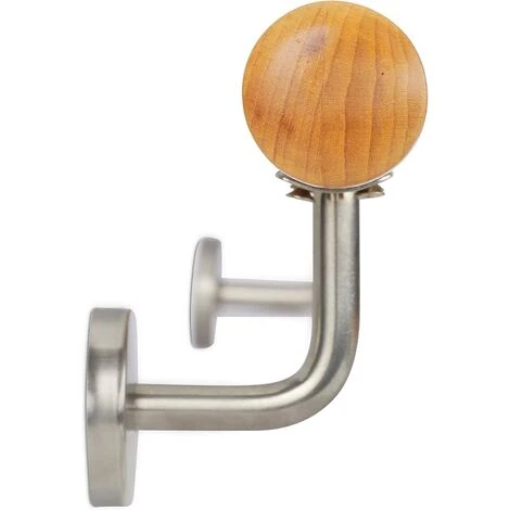 Main Courante En Bois De Hêtre 1000 Mm / 100 Cm / 1 M Fixation Murale Avec Chevilles, Ø 42 Mm 4 Main Courante En Bois De Hêtre 1000 Mm / 100 Cm / 1 M Fixation Murale Avec Chevilles, Ø 42 Mm – Image 4