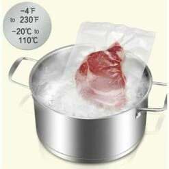 2 Rouleaux De Film D'Emballage Sous Vide 28X500cm - Sacs Sous Vide Professionnels Pour Scelleuses Sous Vide Alimentaires, Sacs De Congélation Sans Bpa, Résis CHAM -Mottetch Boutique 95442650 3
