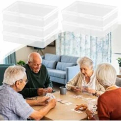 Lot De 6 Mini Boîte De Rangement, Petite Boîte De Rangement Transparent Avec Couvercles En Plastique, Conteneurs De Stockage ,pour Carte, Perle Minuscule, Jewerlry,Accessoires D’Artisanat MODOU -Mottetch Boutique 95442695 5