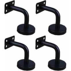 4 Pièces Acier Inoxydable Supports De Main Courante Pour Fixation Murale Supports De Rail D'escalier Pour Rampe Escalier Support Mural De Garde-Corps -Mottetch Boutique 96170898 4