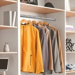 Rail De Penderie Extensible En Acier Inoxydable De 31 à 51 Cm, Tringle à Vêtements Réglable Avec Douilles Argent 9 Rail De Penderie Extensible En Acier Inoxydable De 31 à 51 Cm, Tringle à Vêtements Réglable Avec Douilles Argent -Mottetch Boutique 96499983 5