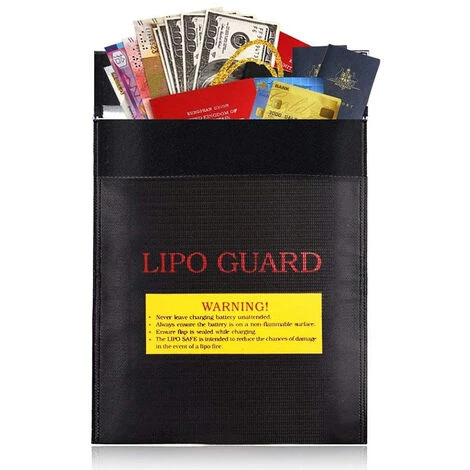Sac De Documents Ignifuge Batterie Au Lithium Sac De Sécurité Batterie D'Avion Sac Anti-Déflagrant Ignifuge 1823 Cm 2 Sac De Documents Ignifuge Batterie Au Lithium Sac De Sécurité Batterie D'Avion Sac Anti-Déflagrant Ignifuge 1823 Cm – Image 2