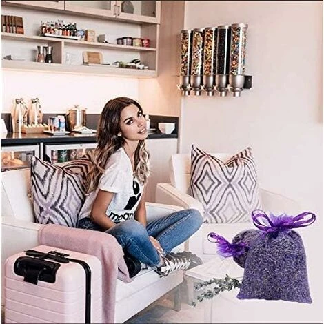 Sachets De Bourgeons De Fleurs De Lavande - 12 Paquets De Fleurs De Lavande Séchées 100% Naturelles Pour Désodorisant Pour Tiroirs De Parfum D'intérieur 2 Sachets De Bourgeons De Fleurs De Lavande - 12 Paquets De Fleurs De Lavande Séchées 100% Naturelles Pour Désodorisant Pour Tiroirs De Parfum D'intérieur – Image 2