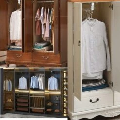 Heavy Duty Porte-vêtements Extractible Porte Pantalon Cintre Coulissant,penderie Telescopique,Rail De Suspension Pour Armoire à Vêtements,T-Audace -Mottetch Boutique 99373993 5